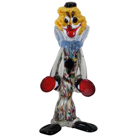 venetian glass clowns Vintage Art Glass Murano/ Venetian Glass/ Italian Glass Clown 23cm High (8) Sale Price $98